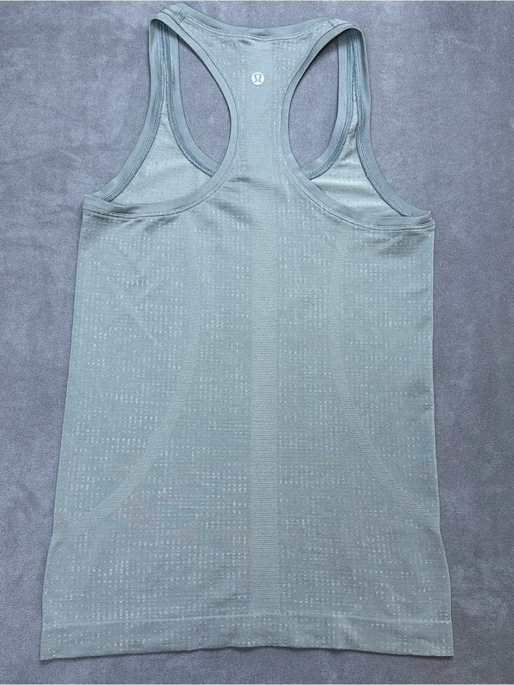 Lululemon Swiftly Tech Racerback Tank Top Size 2 Heathered Slate Gray Run